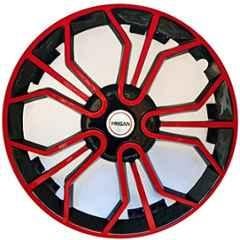 Buy Prigan Pcs Inch Polypropylene Black Red Wheel Cover Set For