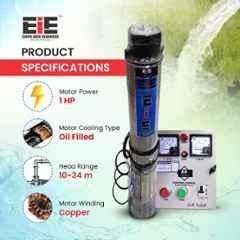 Buy EIE 1HP 10 Stage 4 Inch Single Phase Copper Winding Oil Filled