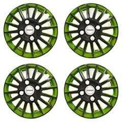 Buy Prigan 4 Pcs 15 Inch Polypropylene Black Green Wheel Cover Set