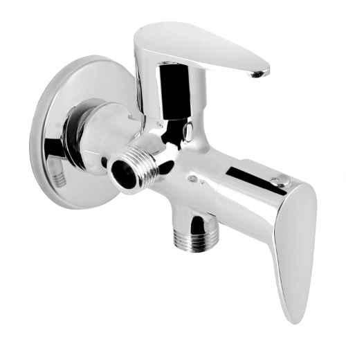 Buy Marcoware Leaf Brass Chrome Finish 2 Way Angle Valve With Wall