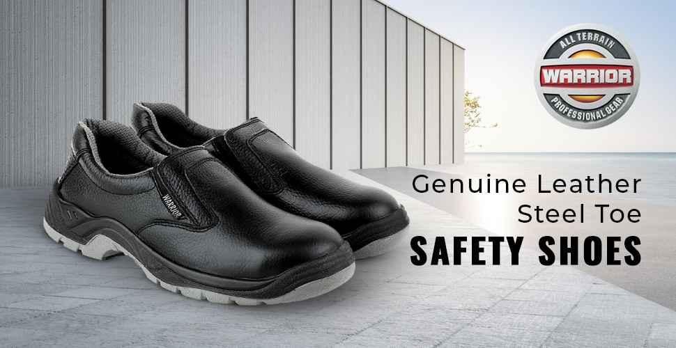 Buy Liberty Warrior Genuine Leather Black Steel Toe Safety Shoes 3003 123 Size 6 Online At Price 1679