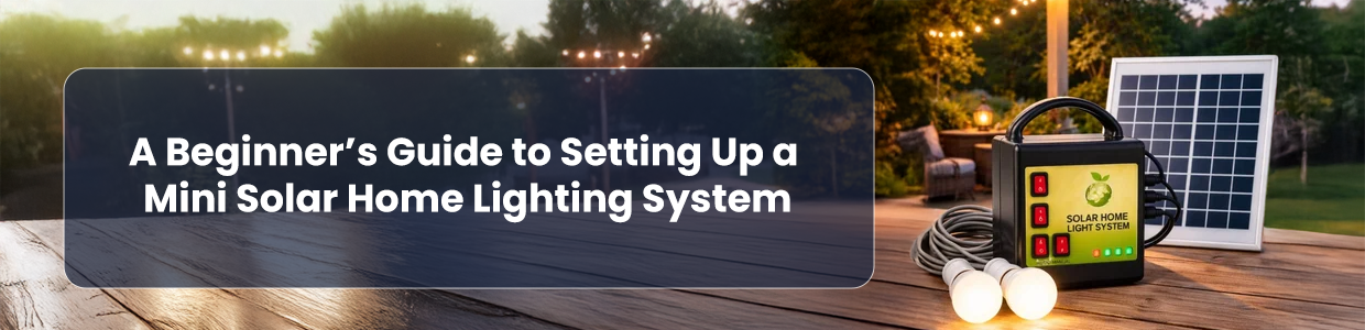 A Beginners Guide to Setting Up a Mini Solar Home Lighting System