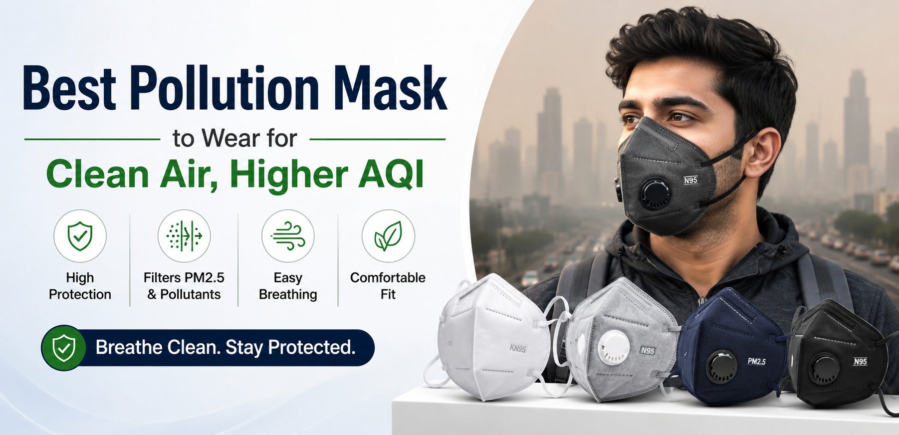 Best Pollution Mask to Wear for Clean Air Higher AQI