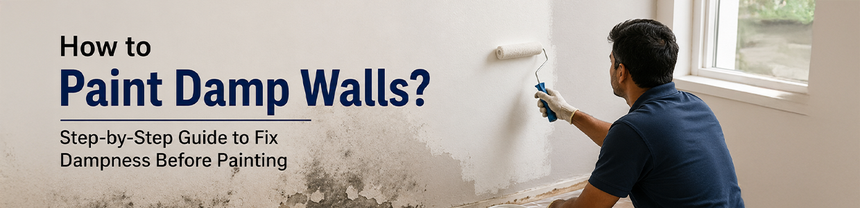 How to Paint Damp Walls? Step-by-Step Guide to Fixing Dampness Before Painting