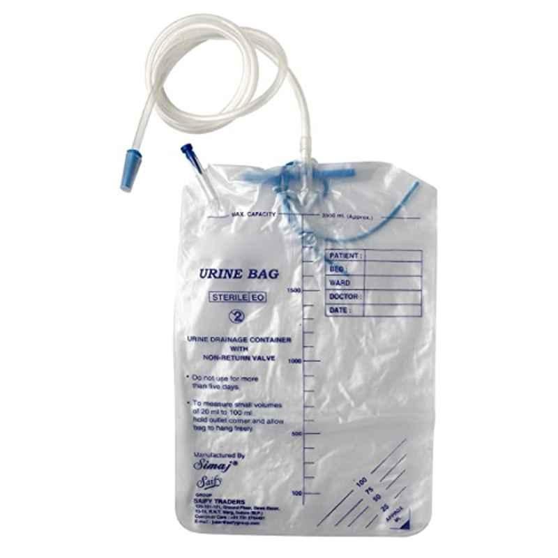 Smart Care 10 Pcs 2000ml Urine Collection Bag Set, I-7