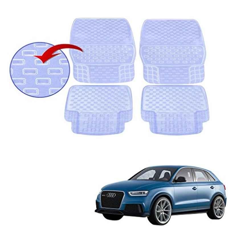 Kozdiko 93043 4 Pcs Rubber & PVC Clear Car Floor Mat Set for Audi Q3