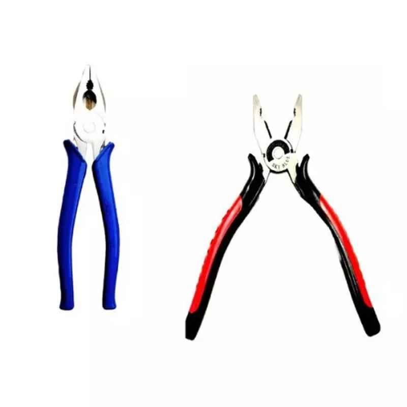 Sky Blue 2 Pcs 7.8 inch Lineman Plier Combo, SBE_PLIER_COMBO_MOD_00205