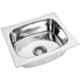 Renvox 18x16x9 inch Glossy Silver Stainless Steel Kitchen Bowl Sink with Stainless Steel Coupling