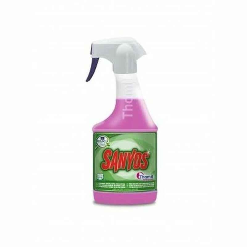 Thomil Sanyos Anti Limescale General Bathroom Cleaner, LBA002, Floral Scented, 750ml, Pink, PK12