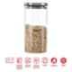 Borosil Classic 1200ml Glass Transparent Air Tight Storage Jar, ICJR0961200