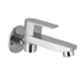 ZAP Brass Chrome Finish Long Body Tap with Wall Flange