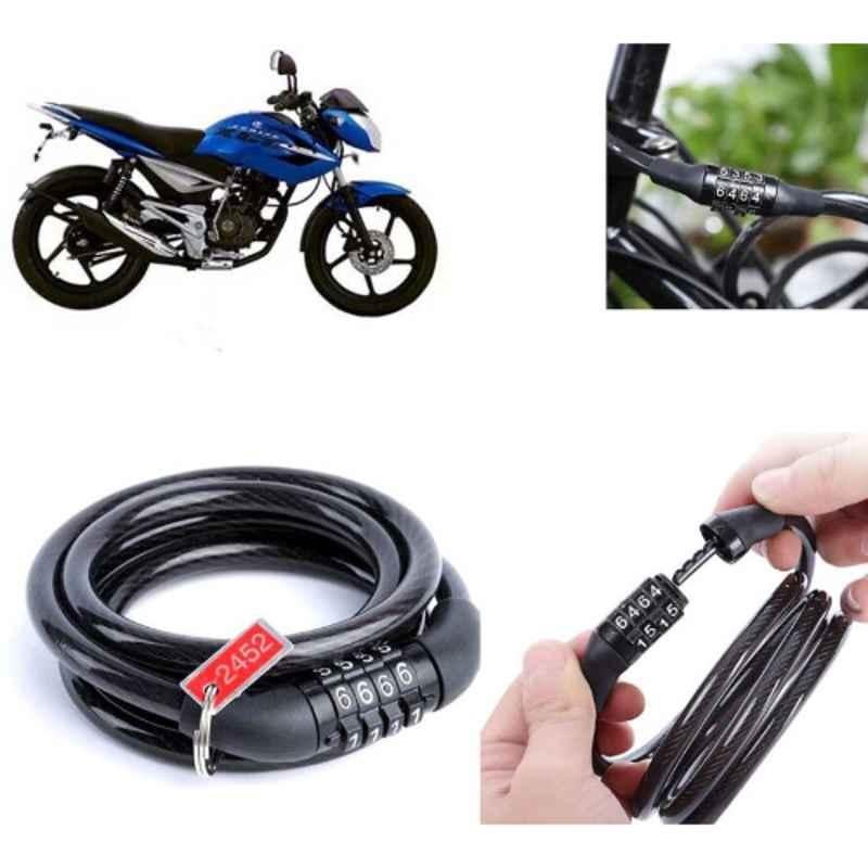 Auto Pearl PVC & Plastic Black Combination Cable Lock for XCD 135, 506