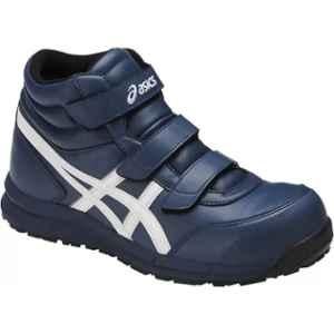 Asics Winjob Rubber Sole Blue & White Safety Shoes, CP302, Size: 5