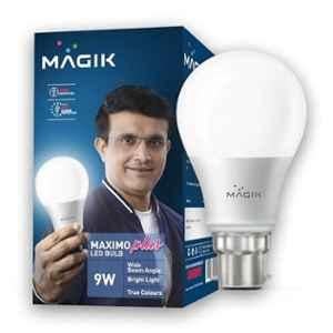 Magik Maximo Plus 9W 6500K B22 Cool White LED Bulb, LUMAP009C4144