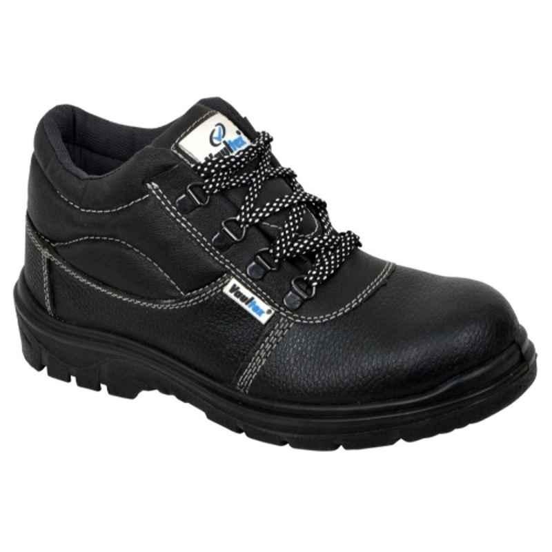 Vaultex VJS6 Leather Black Safety Shoes, Size: 38