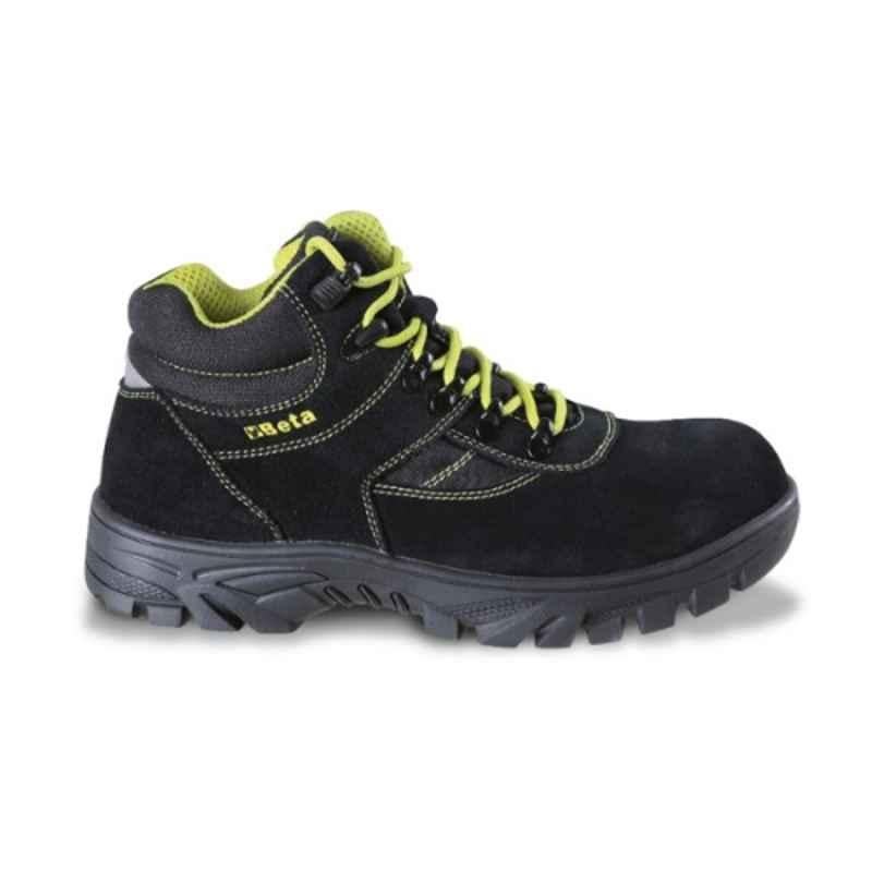 Beta Trekking 7238WR Suede Leather Composite Toe Black Safety Shoes, 072380235, Size: 2.5