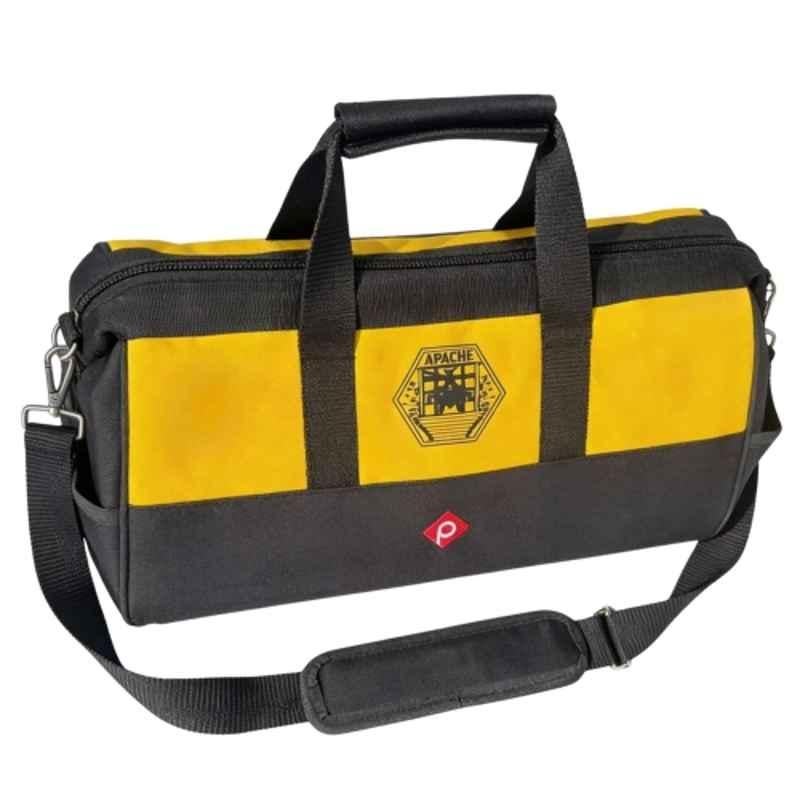 Pahal Apache 18 inch Nylon Black & Yellow Multipurpose Tool Bag for Electricians, Plumbers, Technicians & Mechanics, PITB29