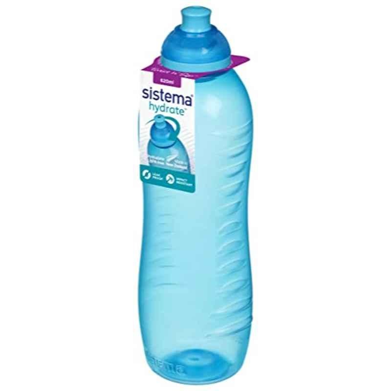 Sistema 460ml Plastic Blue Twist N Sip BPA Free Water Bottle, 801