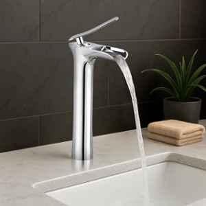 Plantex Pure Brass Basin Mixer Tap Hot & Cold/Single Lever Pillar Cock Water Tap for Basin/Mixer tap for Wash Basin (Chrome)