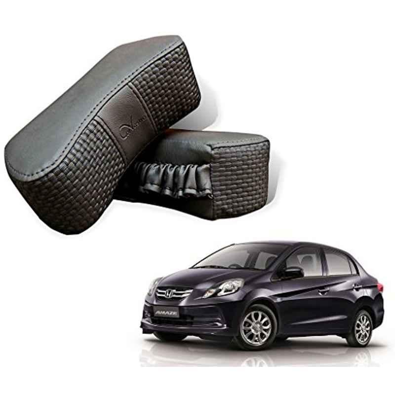 Kozdiko 2 Pcs Memory Foam Grey Car Vastra Neck Rest Cushion Set for Honda Amaze, koz_5337