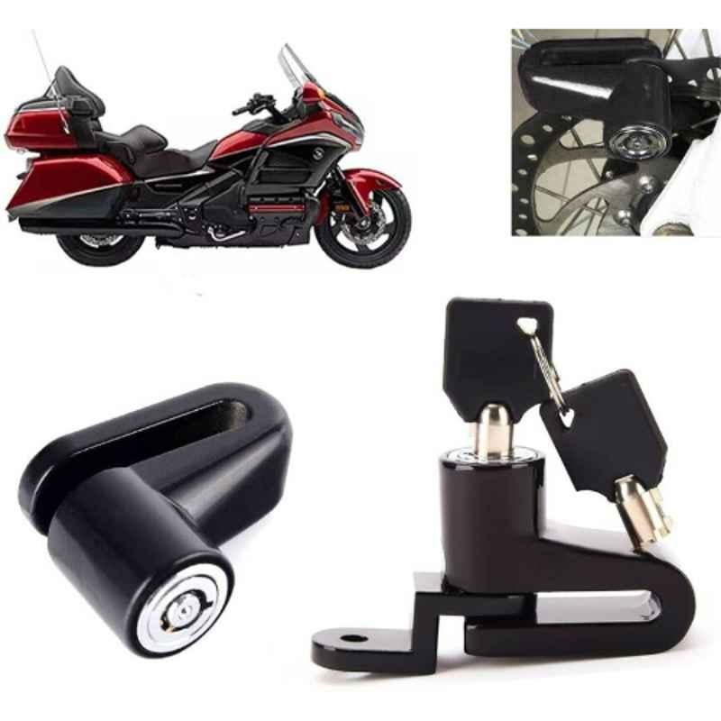Auto Pearl Steel Black Heavy Duty Anti-Theft Disc Brake Lock for Gold Wing GL1800, Lock_347