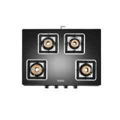 Hindware Arsenio Plus 4B Glass Top Cooktop with 4 Brass Burner & Manual Ignition, CT 100235