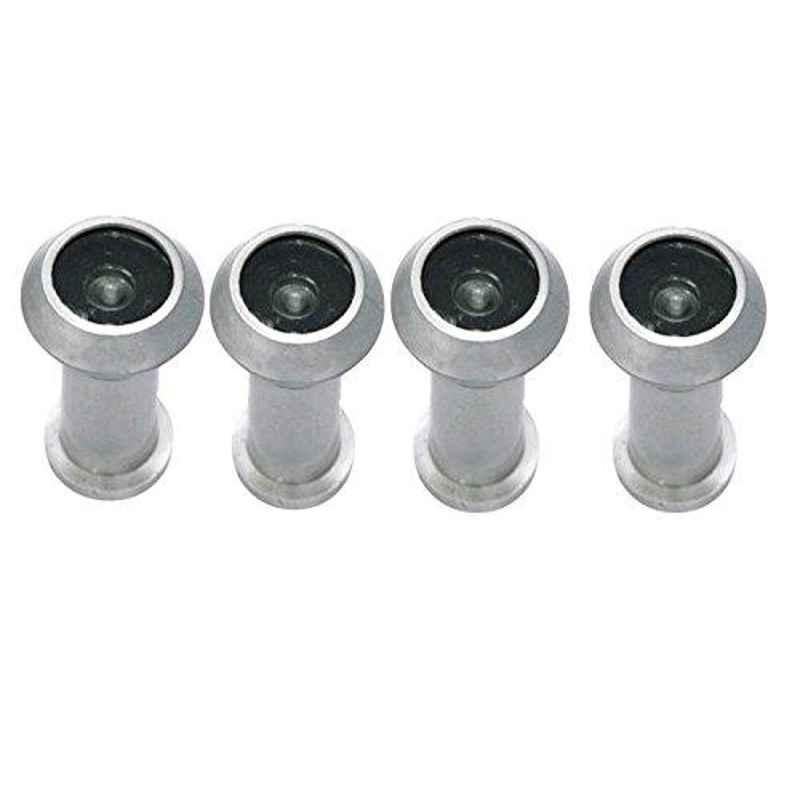 Smart Shophar 2 inch Zinc Alloy Silver Vista Light Weight Eye View, SHA20EV-VIST-LTSL02-P4 (Pack of 4)