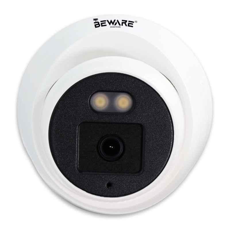Beware 5MP Ultra HD Colour Dome CCTV Camera | AHD Indoor Security Camera with Night Vision | Wide Angle | Wall & Ceiling Mount | Half Metal Body