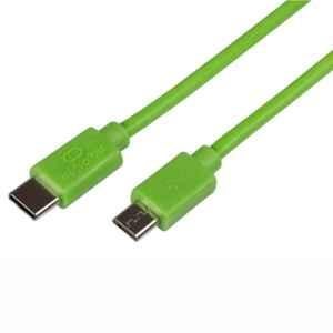 BBC Micro Bit 0.3m PVC USB 2.0 Green Type C to Micro USB Cable, TIFCW0093