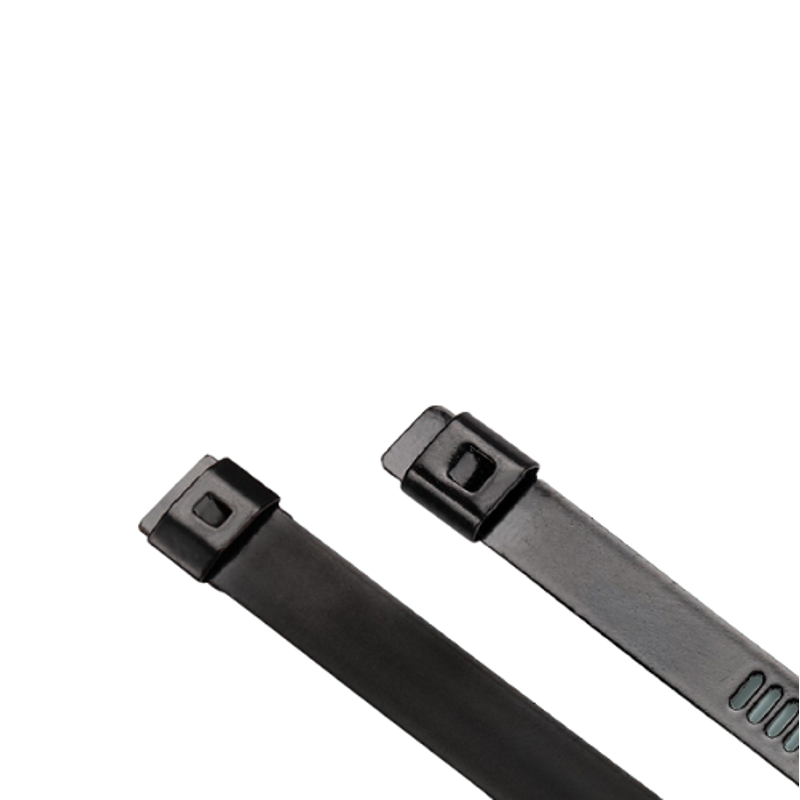 Aftec 7x250mm Non-Magnetic Stainless Steel Easy Lock Polyester Coated Cable Tie, ACTI 7-250 ELP