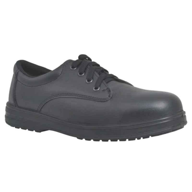 Vaultex VE8 Steel Toe Black Safety Shoes, Size: 45