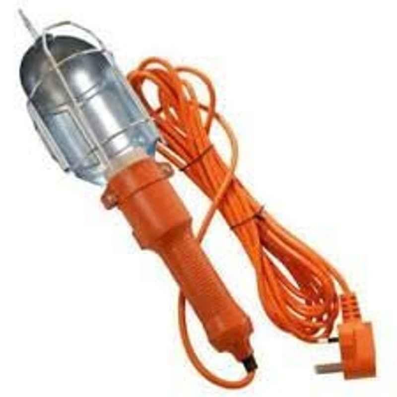 Abbasali Orange Hand Garage Lamp with 5m Cable & Bulb