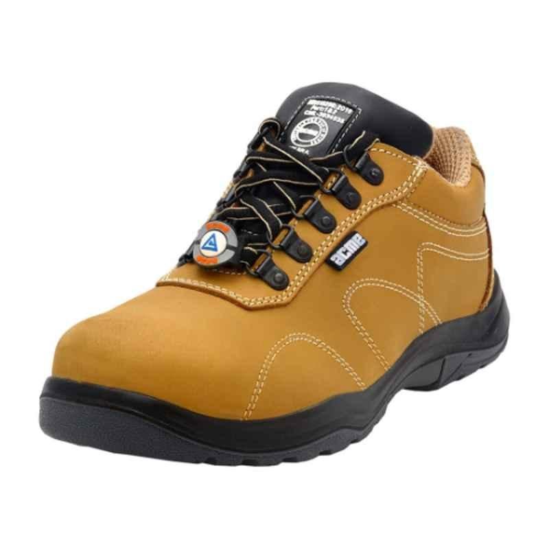 Acme AP-53 Tan X Steel Toe Low Ankle Work Safety Shoes, Size: 7
