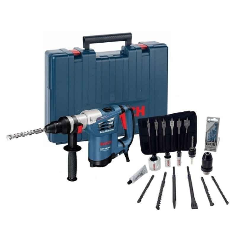 Bosch 17 Pcs 900W 4.2J Rotary Hammer Kit with SDS Plus, GBH-4-32-DFR