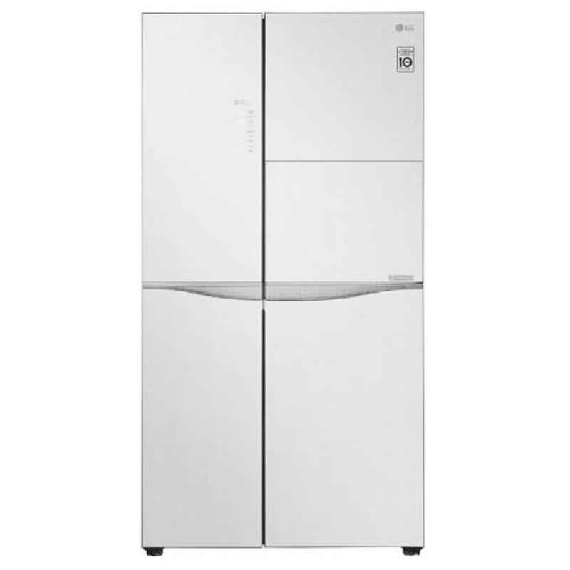 LG 675L Linen White Side by Side Inverter Refrigerator, GC-C247UGLW