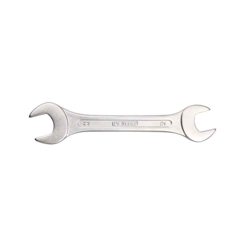 De Neers 7/16x9/16 inch Chrome Finish Double Open End Spanner (Pack of 5)