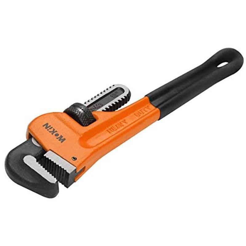 Wokin 8 inch CrV Pipe Wrench with Rubber Handle