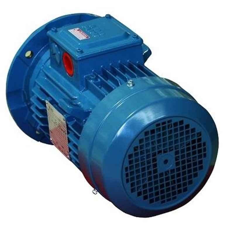 ABB M2BAX80MLA6 IE3 3 Phase 0.55kW 0.75HP 415V 6 Pole Foot Cum Flange Mounted Cast Iron Induction Motor, 3GBA083410-BSDIN