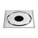 Sanjay Chilly SK-SGDG-153 6x6 inch Stainless Steel 304 Square Drain Grating & Frame with Hole, SC99000540