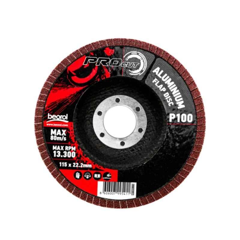 Procut 115mm 100 Grit Aluminum Flap Disc, BD100A115