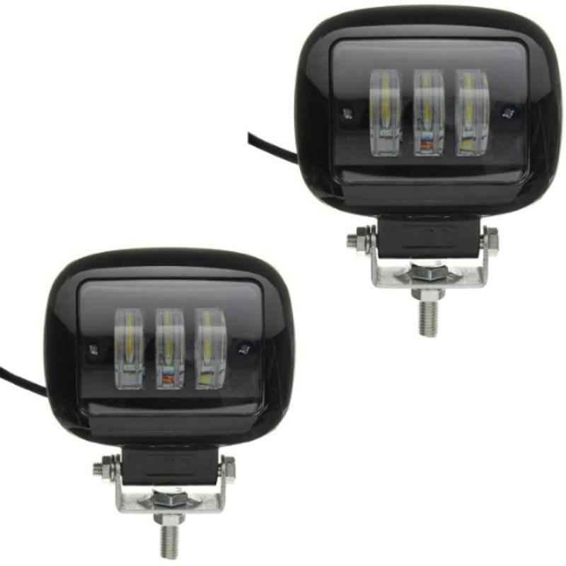 JBRIDERZ 30W 3 Lens Square Bars LED Spot Fog Light