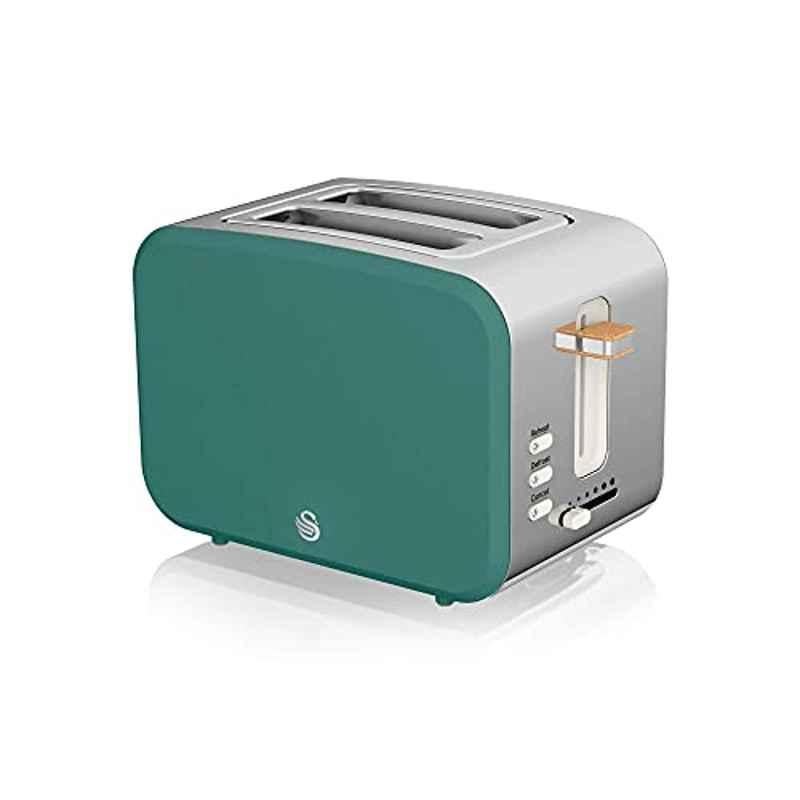 Swan 2 Slice Green Nordic Style Toaster, 803823