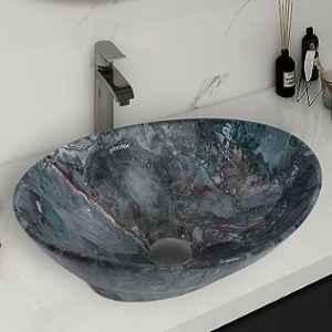 Plantex Boat 16x13x5.5 inch Ceramic Finish Wash Basin for Bathroom, NS-553