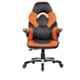 Caddy 558.8x482.6x1016mm Multicolour Leather Gaming Ergonomic Chair with Headrest, MISG4 (Pack of 2)