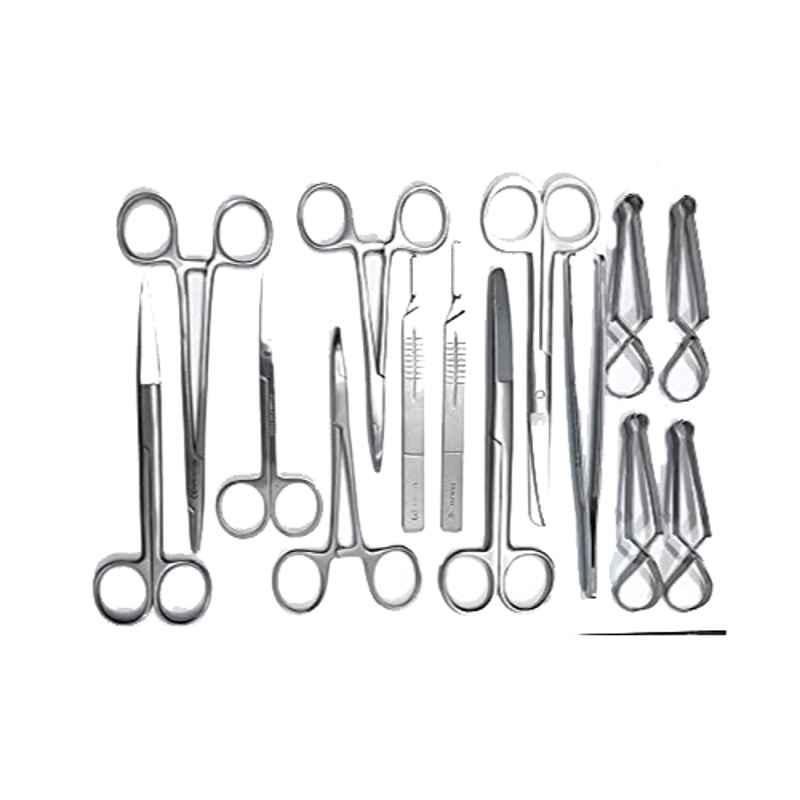 Forgesy 14 Pcs Stainless Steel Suturing Instrument Kit, X73