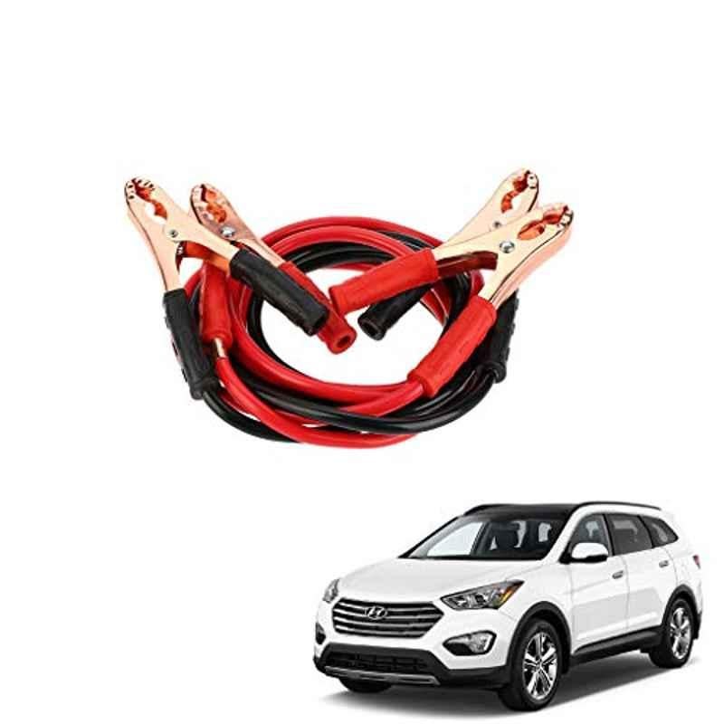 Kozdiko 500A 7.5ft Copper Red & Black Core Tangle Battery Booster Cable for Hyundai Santafe