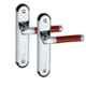 Atom 6 Lever Rose Wood Finish Mortise Lock Set with 3 Keys, MZ1