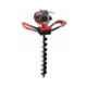Greenleaf 63CC 2 Stroke Petrol Engine Iron & Plastic Drill Hole Earth Auger with 4 inch Drill, EA-52-100