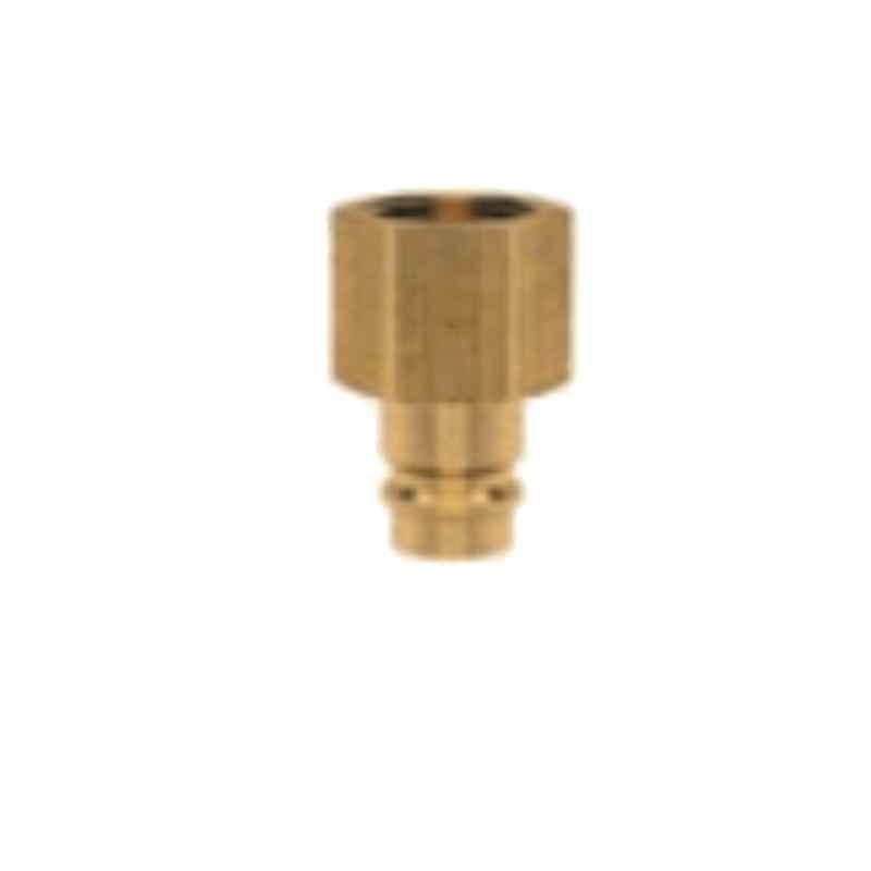 Ludecke ESG10NIAB G1 Single / Double Shut Off Industrial Quick Plug with Female Thread Connect Coupling