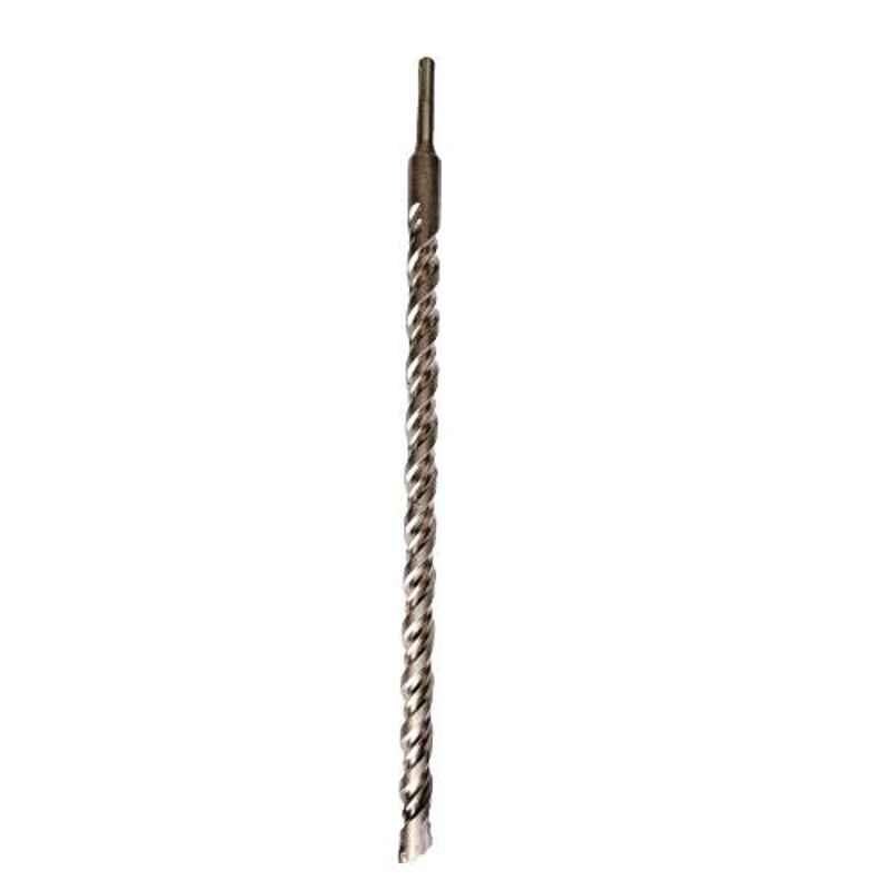 S4 18x450mm Steel Silver Cross Tip Hammer Drill Bit, AZHDB0018